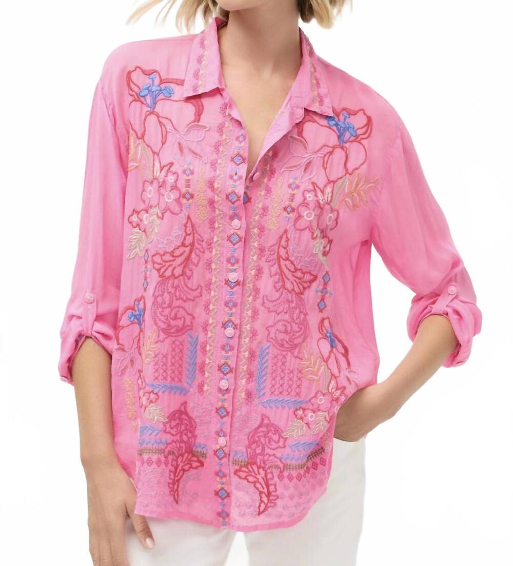 NEW JOHNNY WAS luisa shirt in gin fizz
